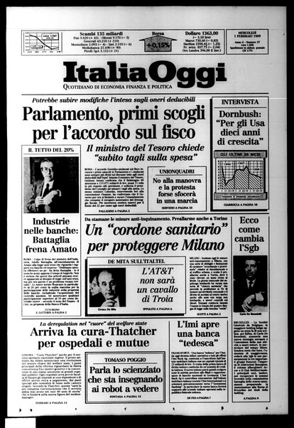 Italia oggi : quotidiano di economia finanza e politica